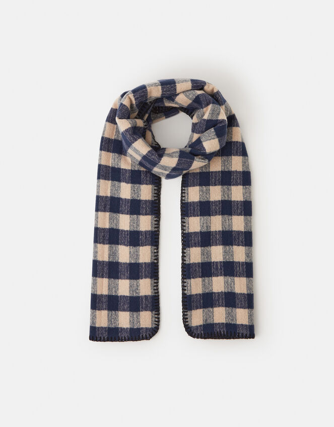 Checkered Blanket Scarf, , large