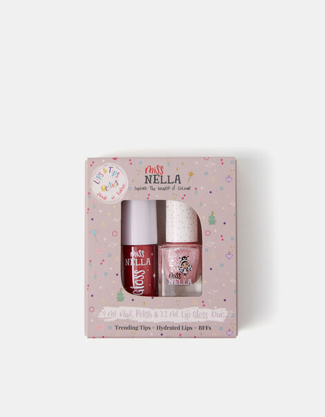 Miss Nella Lip Gloss & Nail Polish Set , , large
