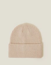 Soho Knit Beanie Hat, Natural (NATURAL), large