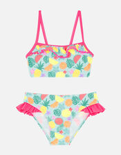 Girls Fruit Print Bikini Set, Multi (BRIGHTS-MULTI), large