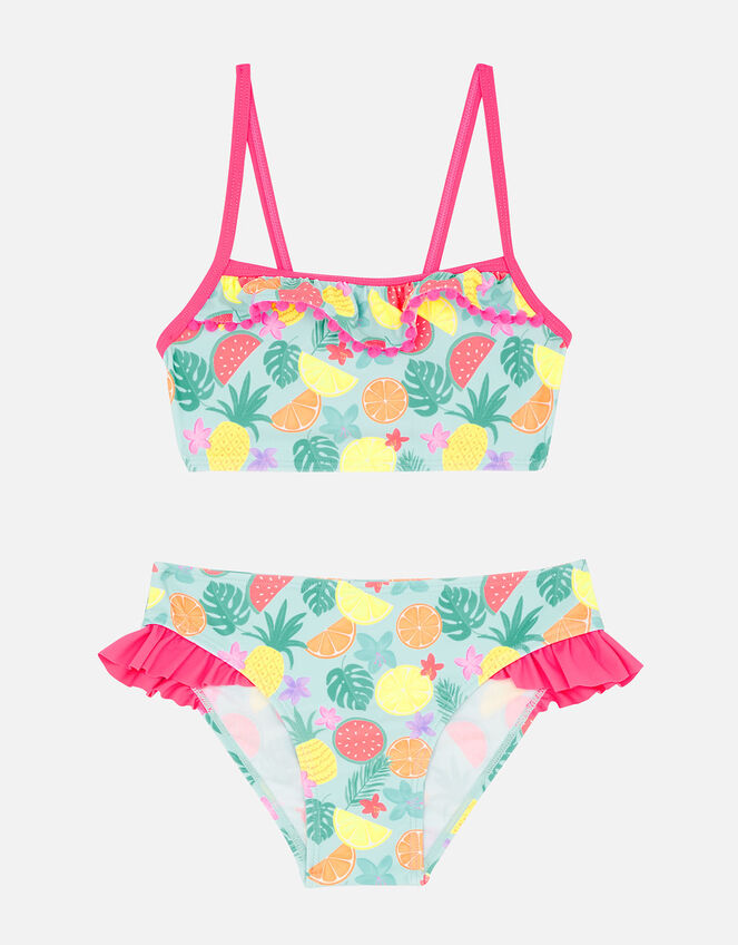 Girls Fruit Print Bikini Set, Multi (BRIGHTS-MULTI), large