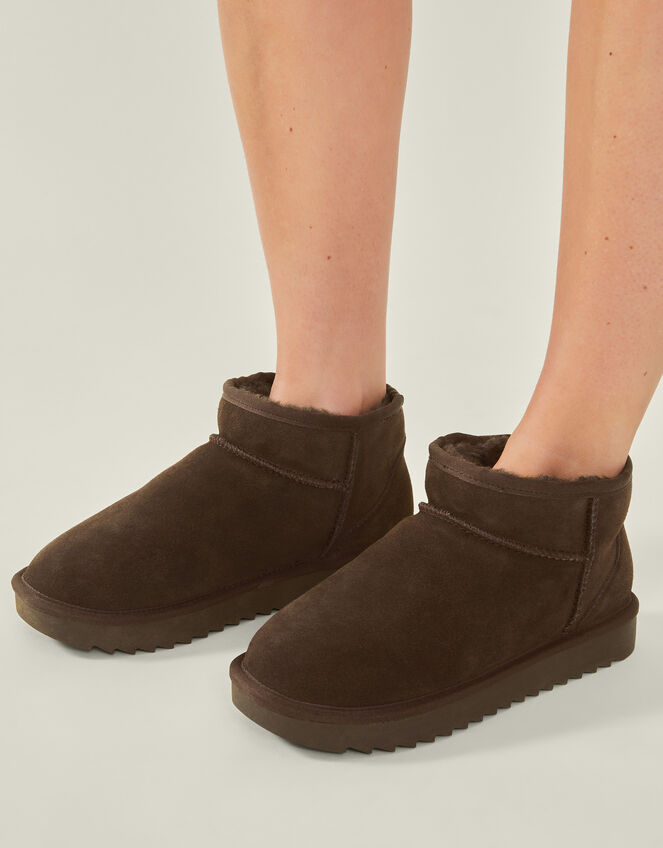 Mini Suede Boots, Brown (CHOCOLATE), large