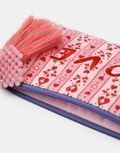 Heart Print Pencil Case, , large