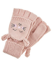 Bella Bunny Capped Mittens, Pink (PINK), large