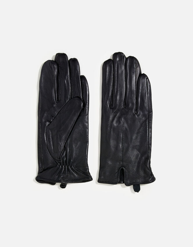 Classic Leather Gloves, Black (BLACK), large