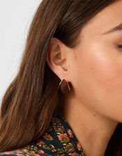 Resin Curve Teardrop Earrings, , large