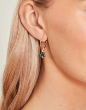 3-Pack Christmas Charm Hoop Earrings, , large