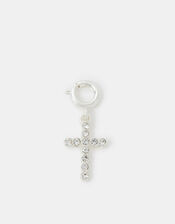 Diamanté Cross Jewellery Charm, , large