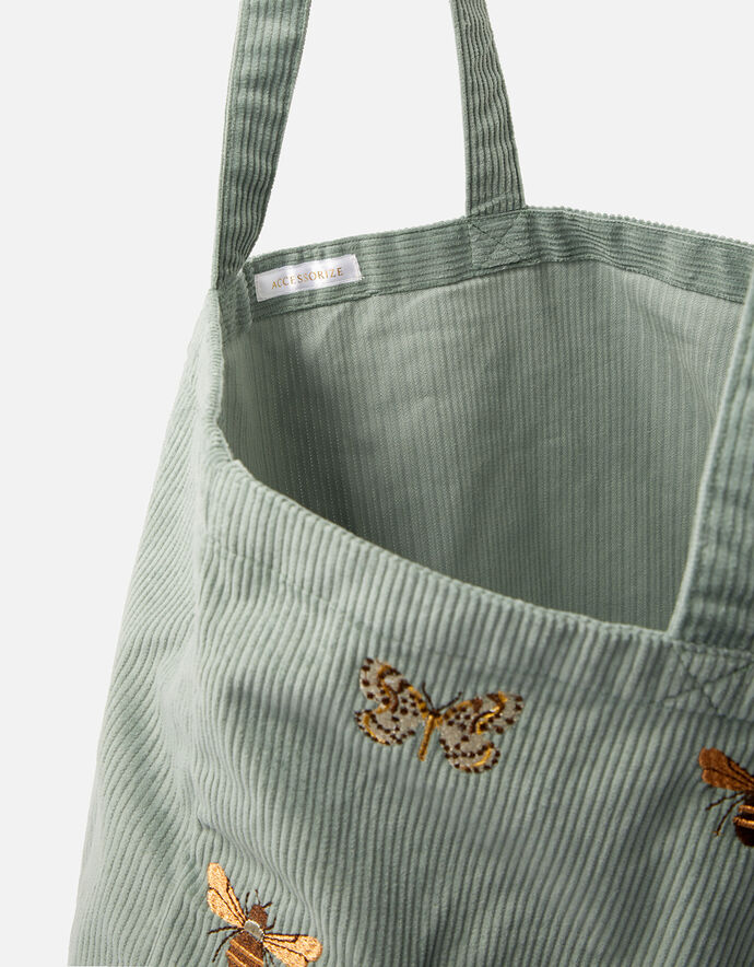 Insect Embroidered Cord Shopper Bag Tote & Shopper bags Accessorize UK
