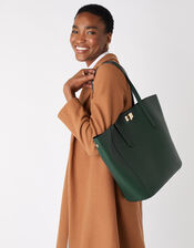 Kayla Curve Tote Bag, Green (GREEN), large