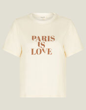 Grace & Mila Paris Is Love Graphic T-Shirt, Camel (BEIGE), large