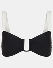 Mono U Bar Bikini Top, Black (BLACK WHITE), large