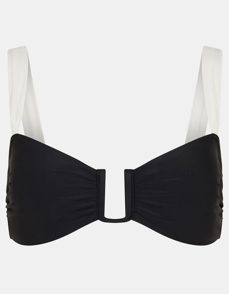 Mono U Bar Bikini Top, Black (BLACK WHITE), large