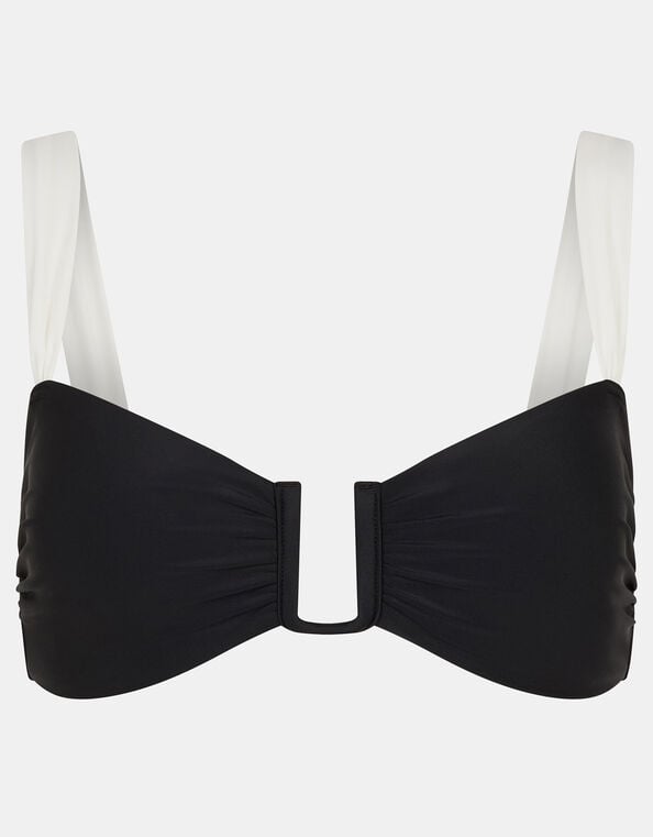 Mono U Bar Bikini Top, Black (BLACK WHITE), large
