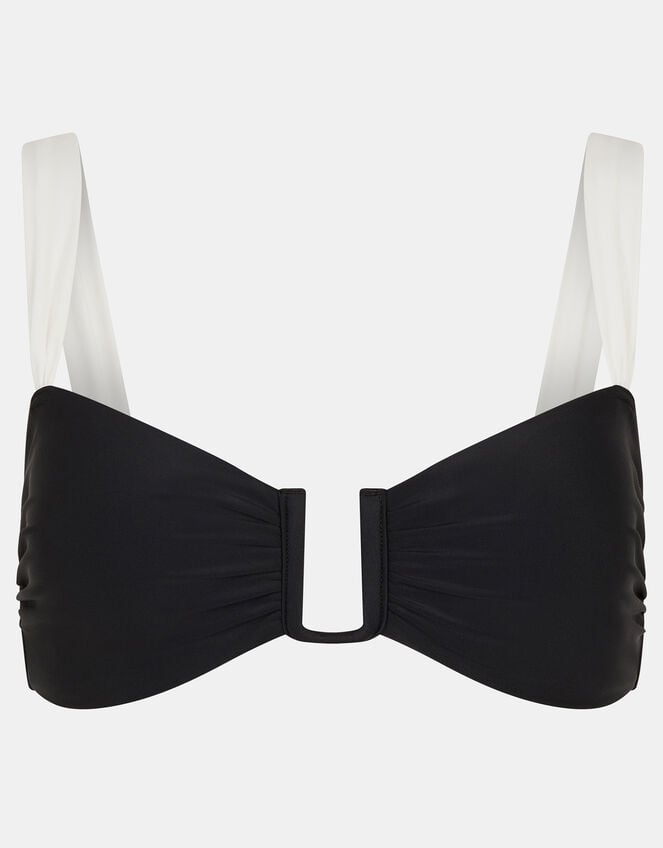Mono U Bar Bikini Top, Black (BLACK WHITE), large