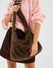 Faux Fur Shopper Bag, , large
