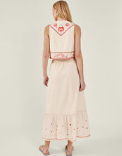 Embellished Mirror Skirt, Cream (CREAM), large