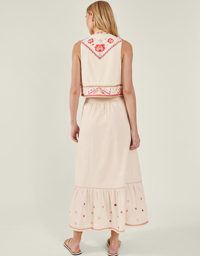 Embellished Mirror Skirt, Cream (CREAM), large