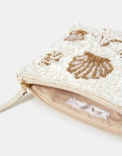 Seashell Embellished Pouch, , large
