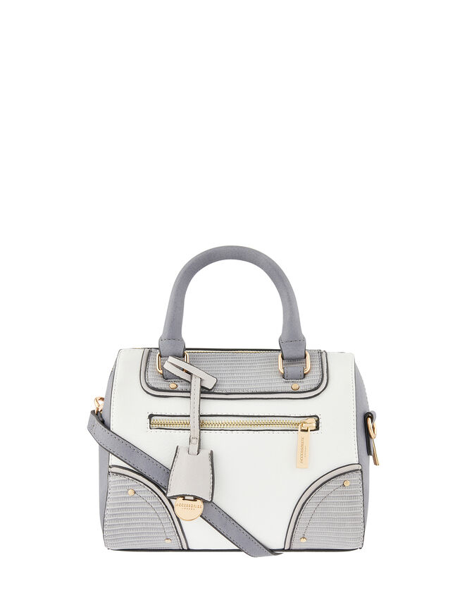 Reptile Panel Bowler Bag, , large