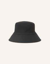 Bucket Hat in Eco-Friendly Cotton , Black (BLACK), large