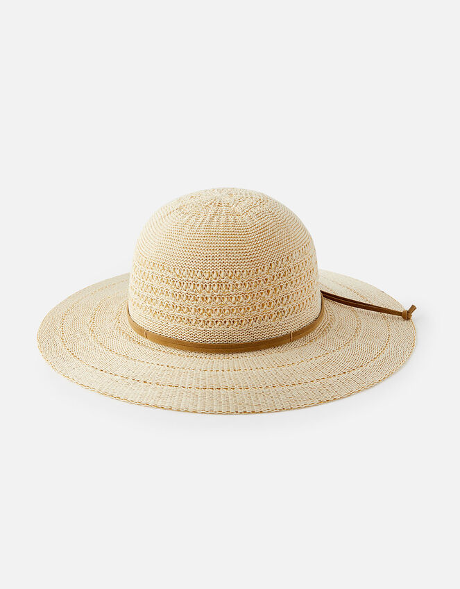 Packable Floppy Hat , Natural (NATURAL), large