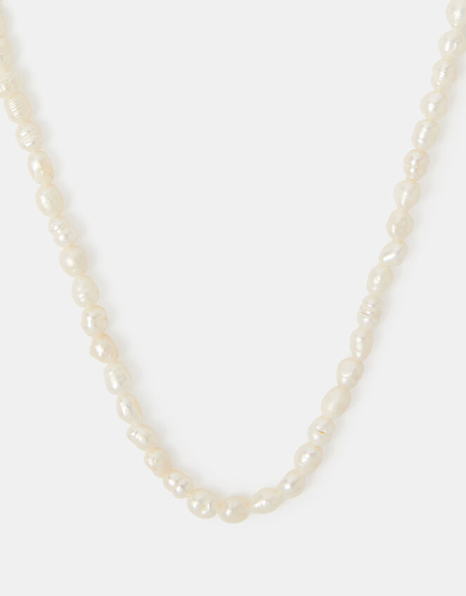 14ct Gold-Plated Seed Pearl Necklace, , large