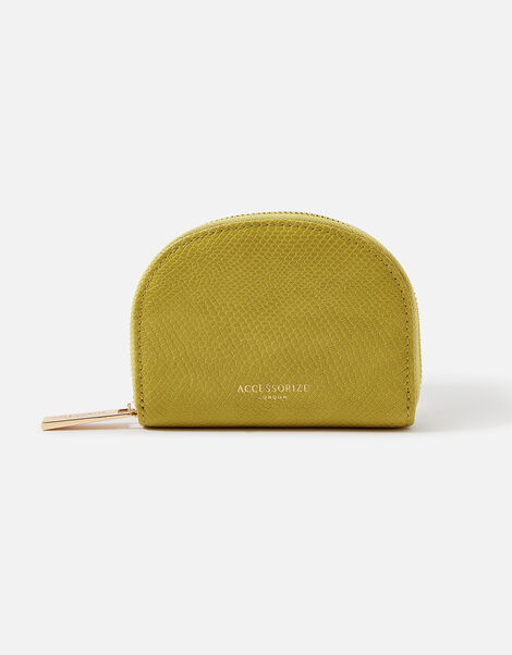 Crescent Coin Purse Green, Green (LIME), large