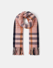 Check Print Blanket Scarf, , large