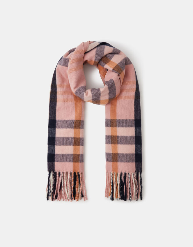 Check Print Blanket Scarf, , large