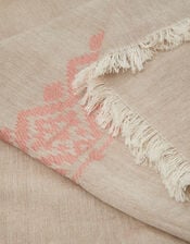 Lightweight Jacquard Embroidered Scarf, , large