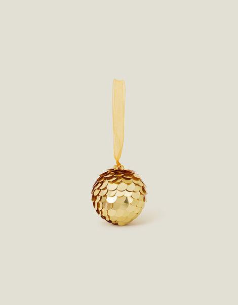Hand-Embellished Sequin Bauble, Gold (GOLD), large