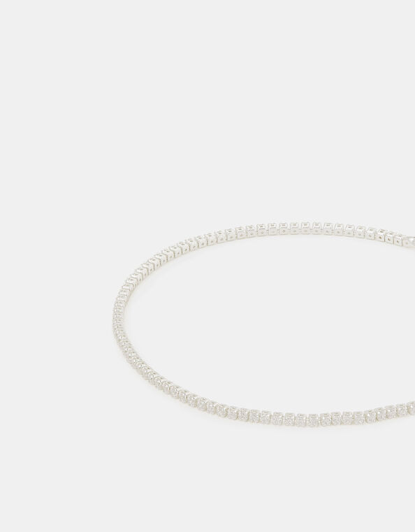 Sterling Silver Tennis Bracelet, , large