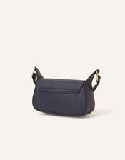 Small Saddle Cross-Body Bag, Blue (NAVY), large