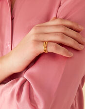 Gold-Plated Bobble Rings Set of Two, Gold (GOLD), large