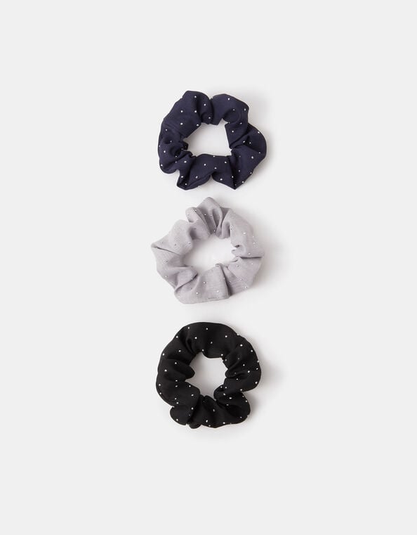 3-Pack Stud Hair Scrunchies, , large
