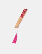 Vibrant Floral Print Foldable Fan, , large