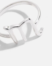 Sterling Silver Zodiac Scorpio Ring, Silver (ST SILVER), large