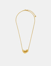 Stainless Steel Molten Pendant Necklace, , large