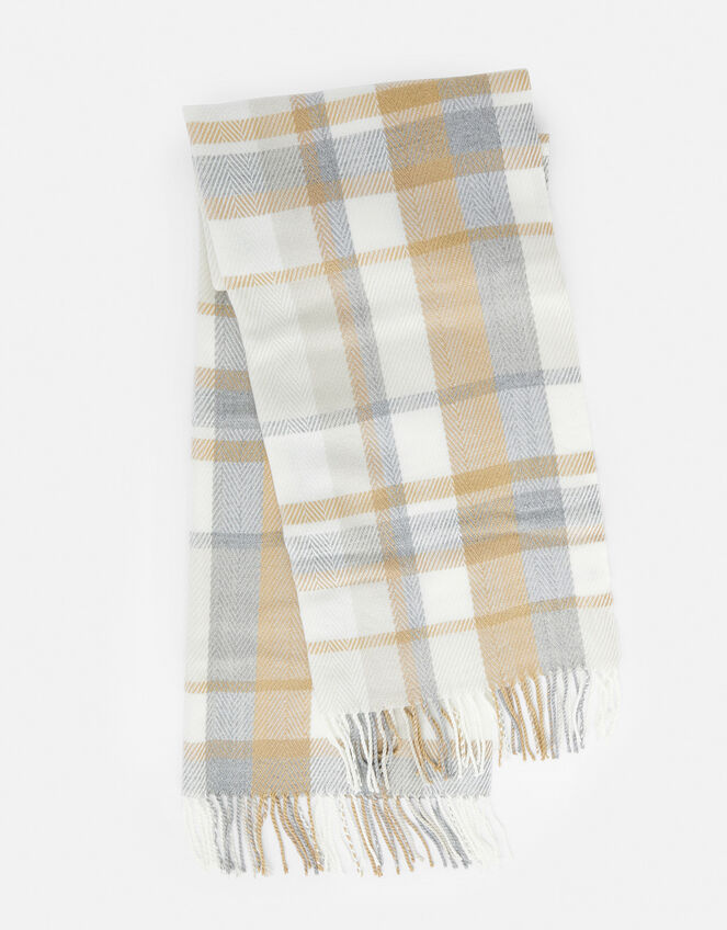 Queens Check Blanket Scarf, , large