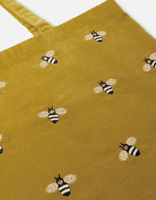 Bee Embroidered Shopper Bag, , large