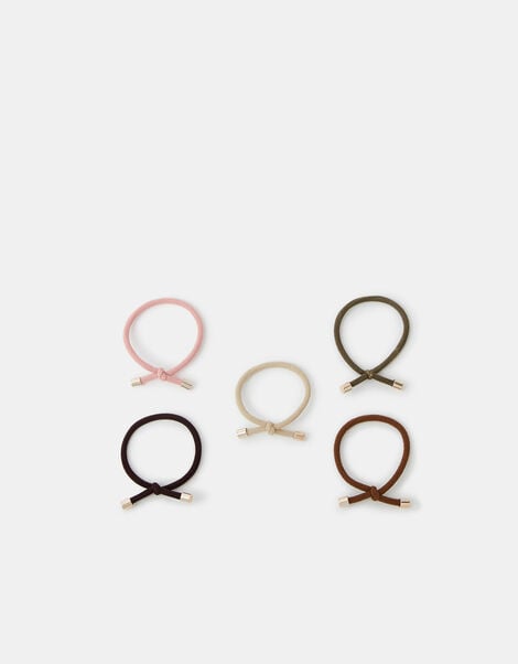 5-Pack Knot Cord Hair Bands, , large