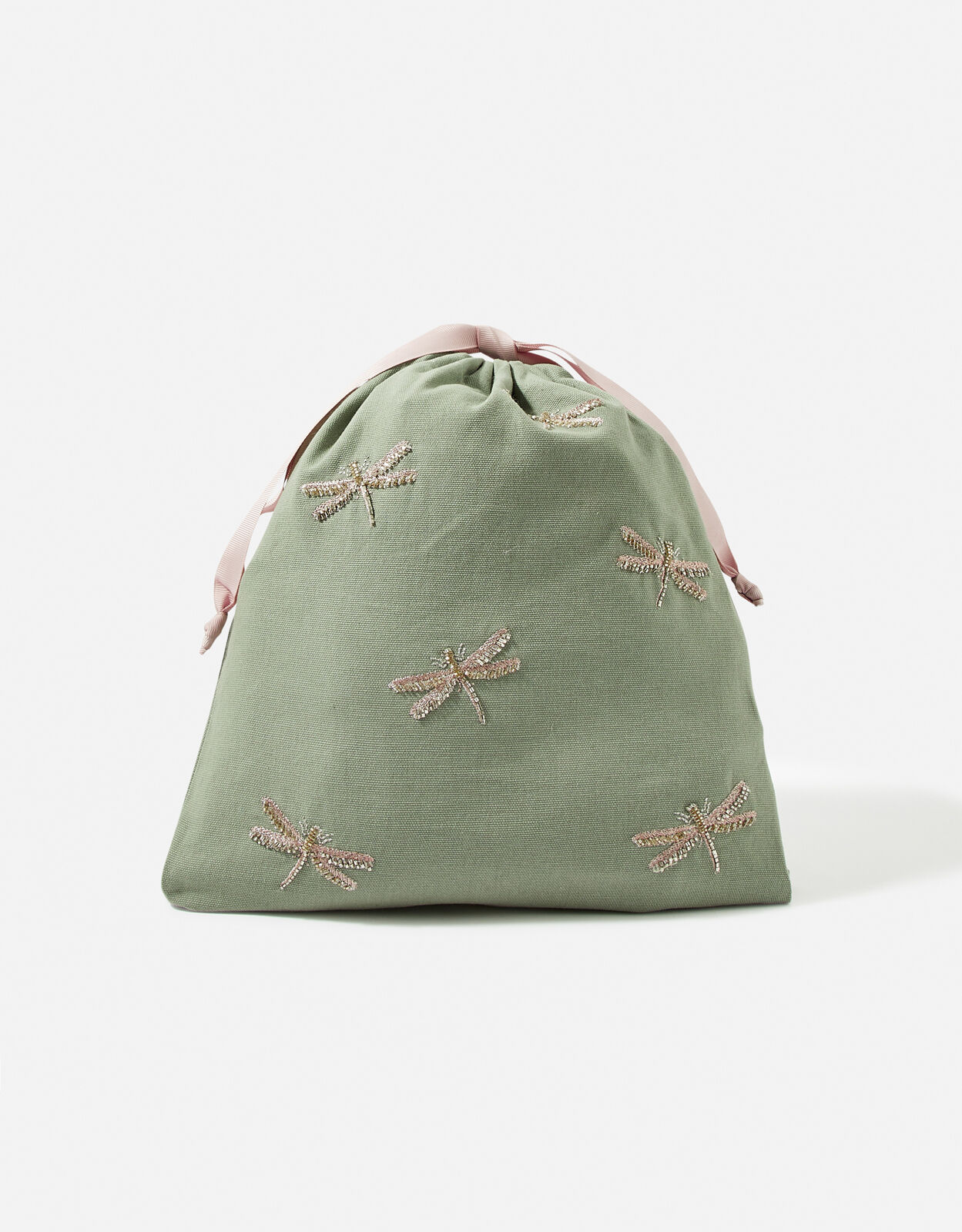 embroidered drawstring bag
