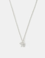 Elephant Charm Pendant Necklace, , large