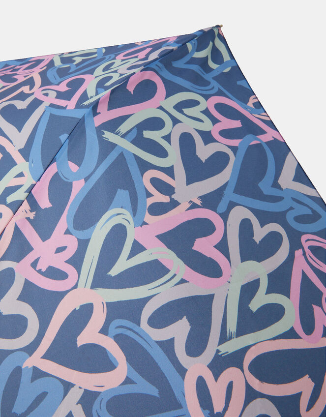 Heart Print Umbrella, , large