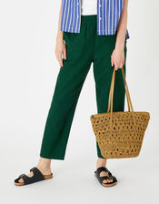 Straw Shoulder Bag, , large