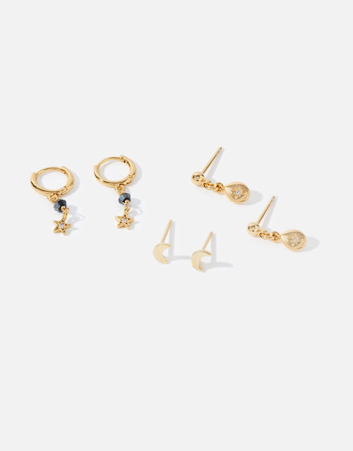 Gold Plated Celestial Facet Bead Drop Earring Set Z For Accessorize Accessorize Global