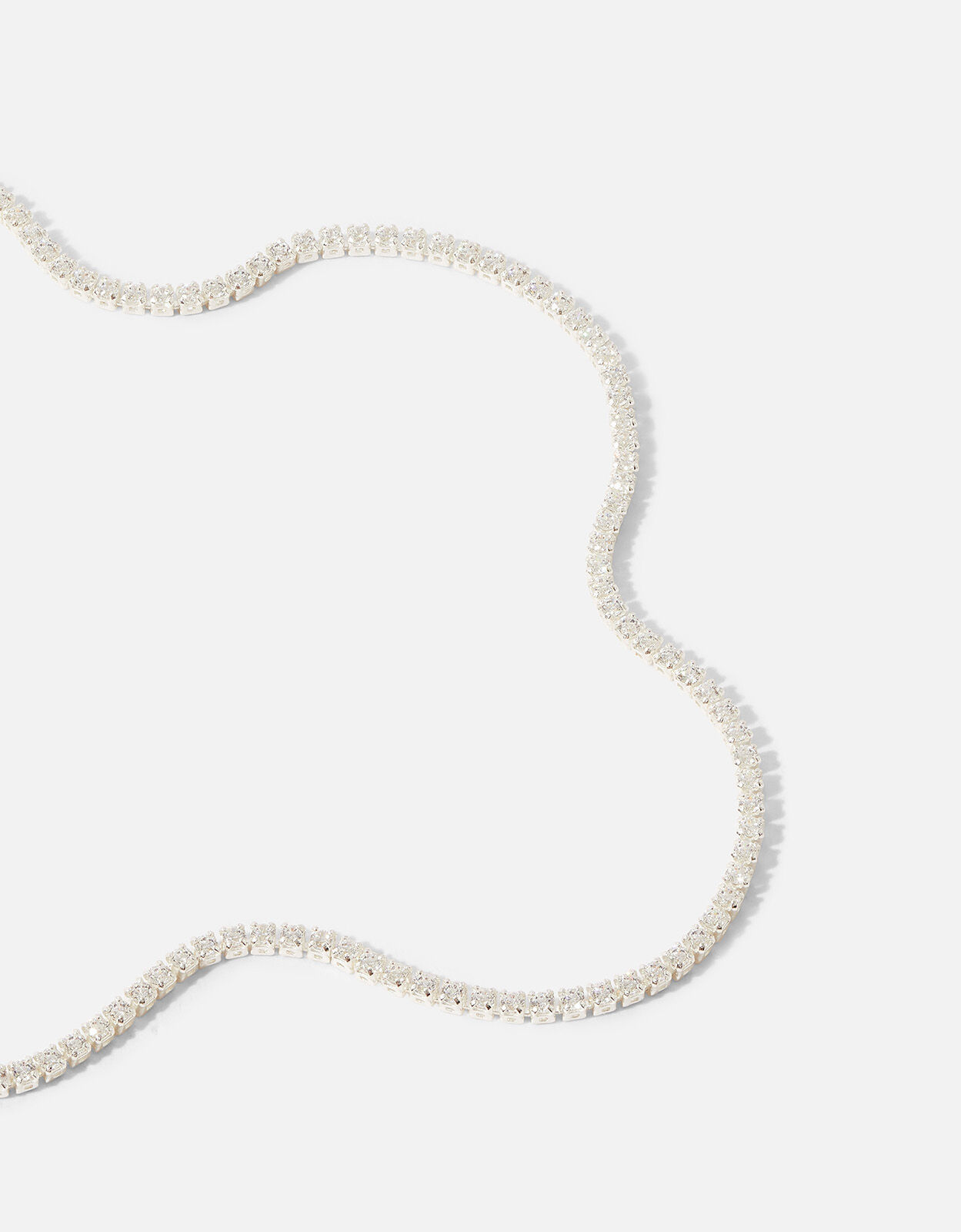 Tennis choker sterling silver sale