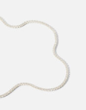 Sterling Silver Tennis Choker Necklace , , large