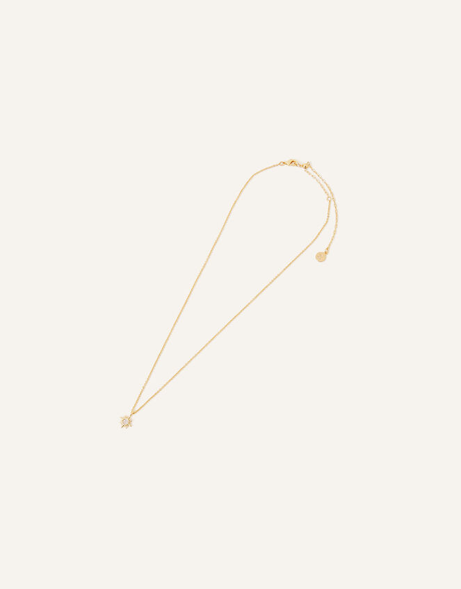 14ct Gold-Plated Star Pendant Necklace, , large